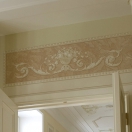 Орнаментальный фриз с фрагментом имитации мрамора